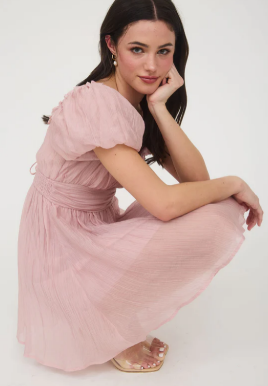 Jenny Puff Sleeve Mini Dress