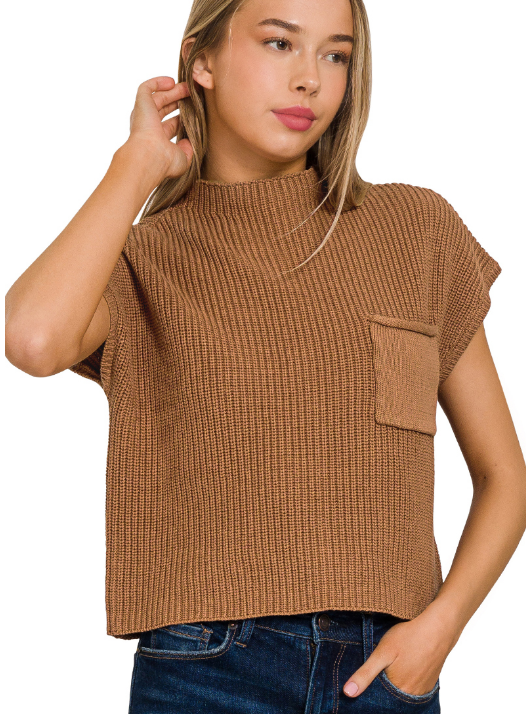 Mila Short Sleeve Cropped Sweater