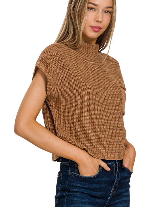 Mila Short Sleeve Cropped Sweater