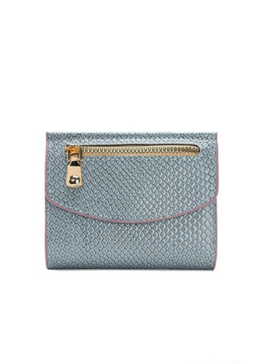 Vegan Crocodile Trifold Wallet - 3 Colors