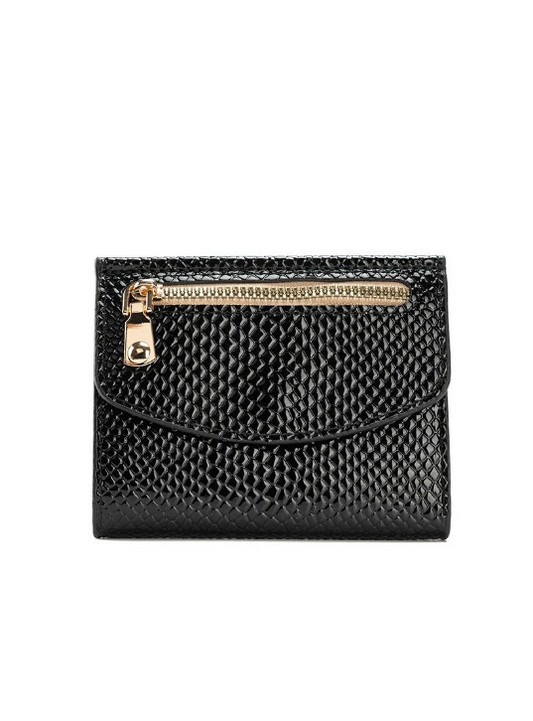 Vegan Crocodile Trifold Wallet - 3 Colors