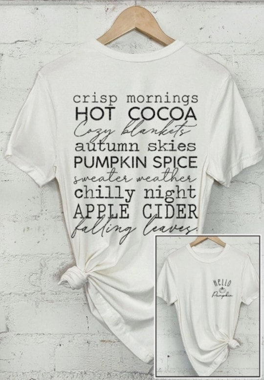 Graphic Tee- Hello Pumpkin