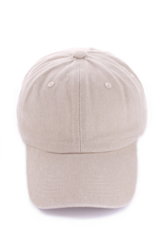Vintage Wash Baseball Cap- Available in Multiple Colors