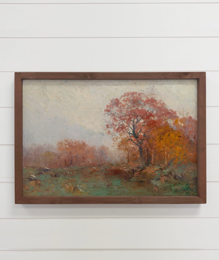 Fall November Morning Canvas 18x24