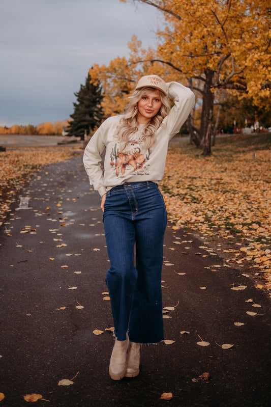 Juliet High Waist Denim Wide Leg