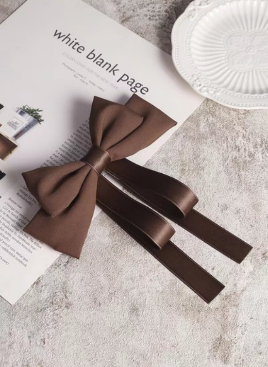 Silk Ribbon Barrettes (available in multiple colors)