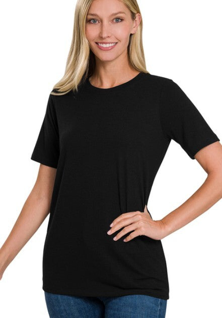 Ambreen Basic Tee- Black
