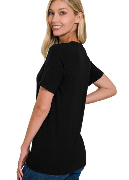 Ambreen Basic Tee- Black