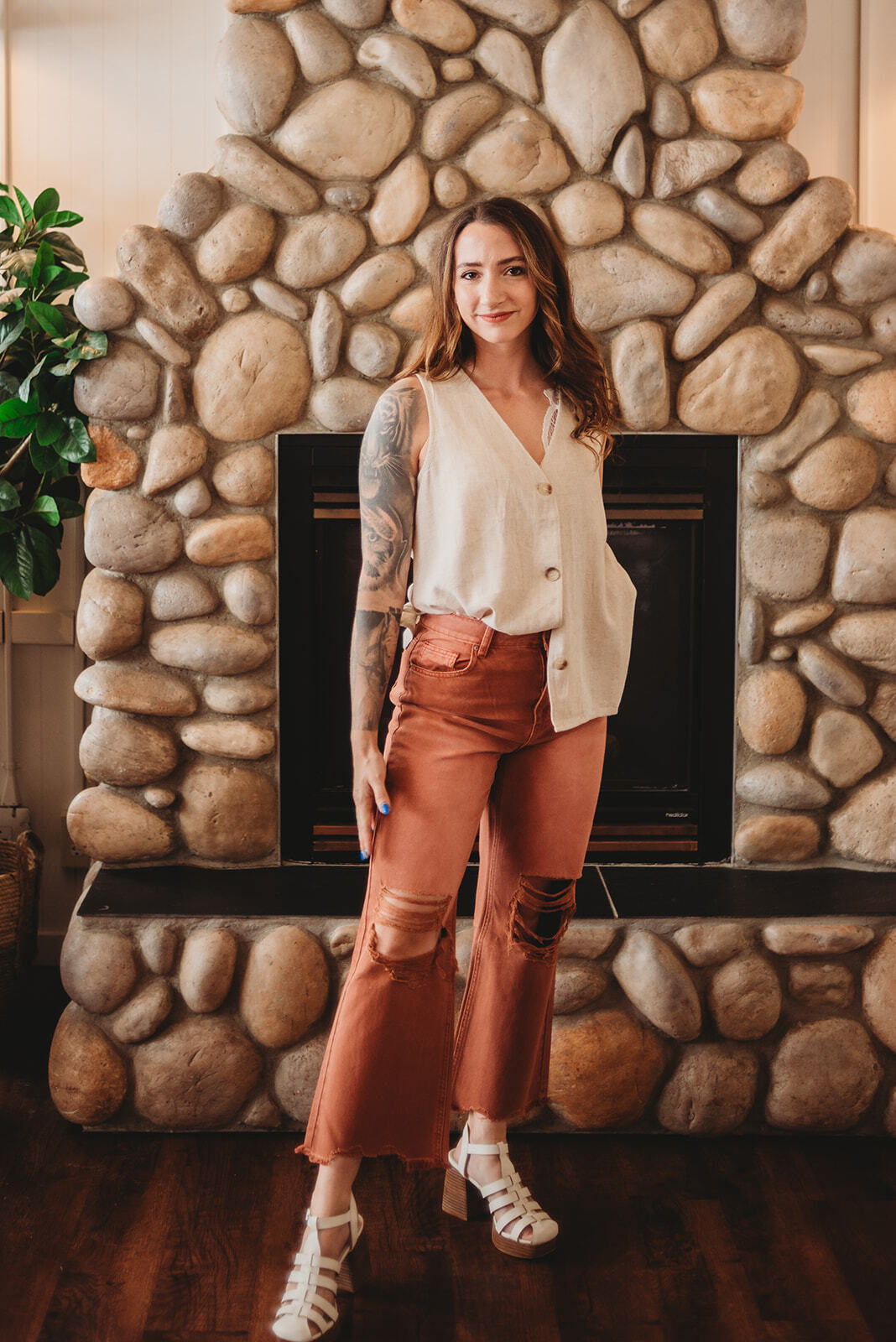Rachel Vintage Jean- Rust