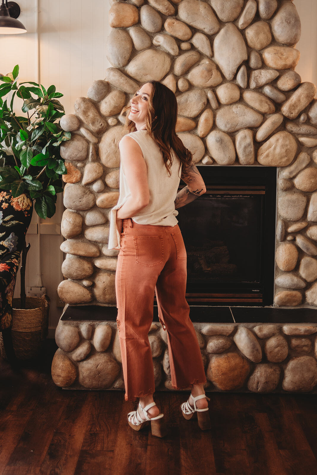 Rachel Vintage Jean- Rust