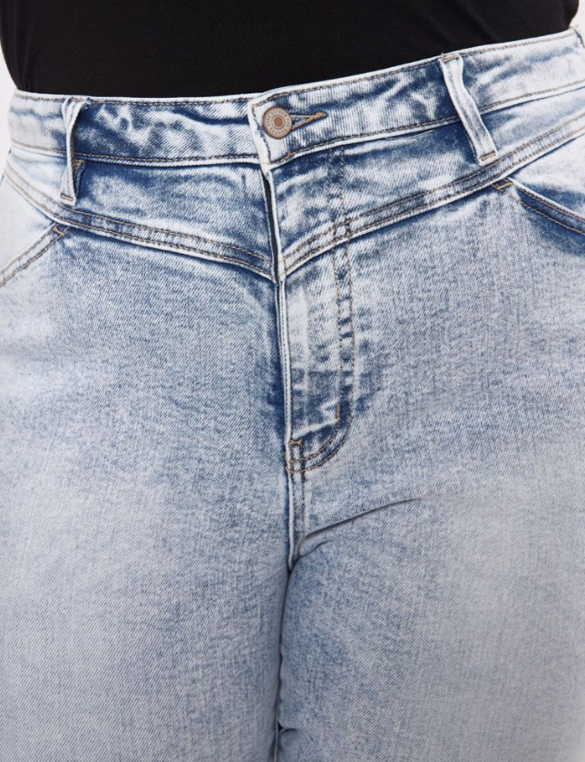 KanCan Anna High Rise Acid Wash Flare - Plus