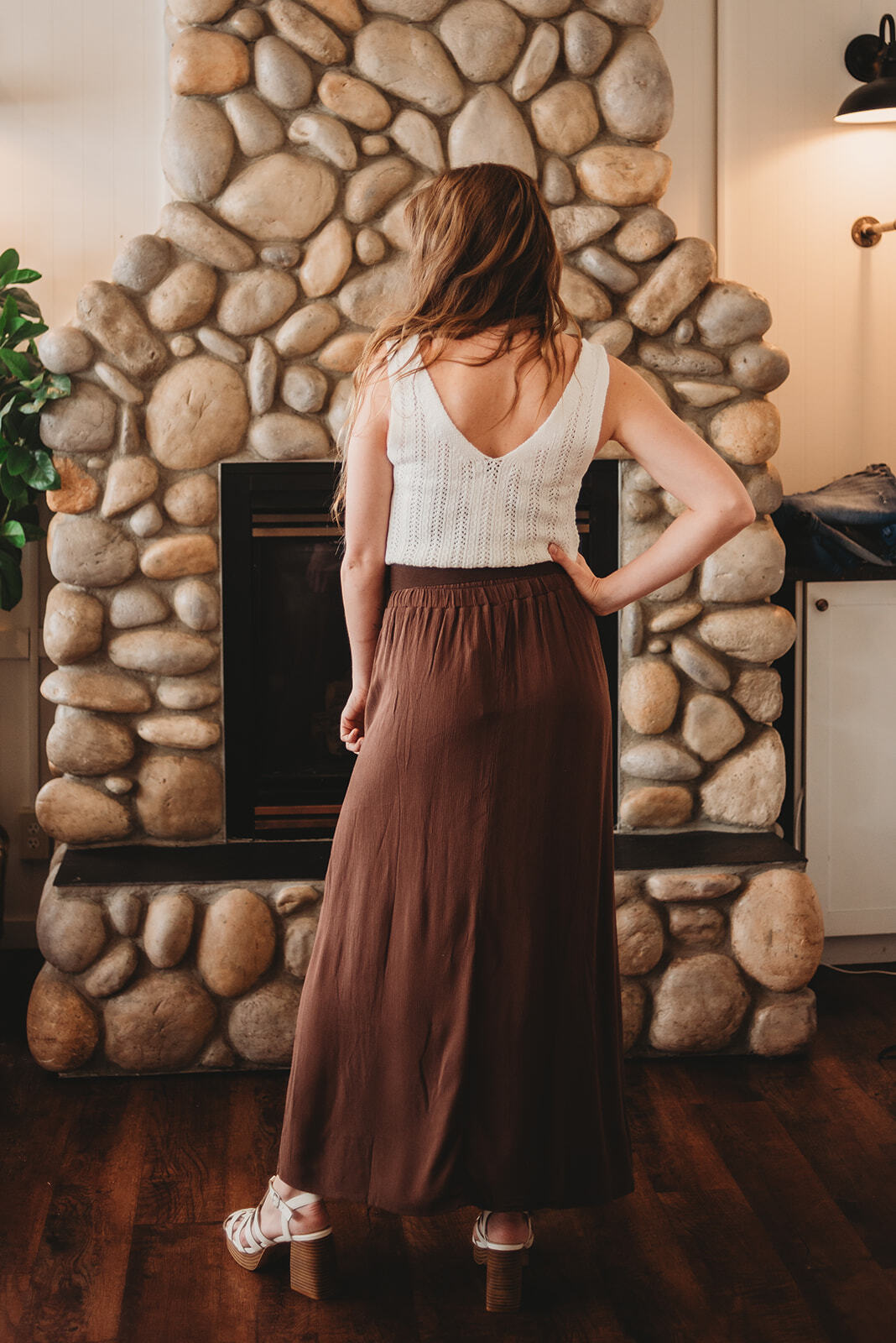 Marci Button Down Sweater Vest -Ivory