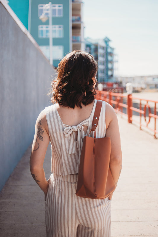 Blake Shoulder Tote - Camel