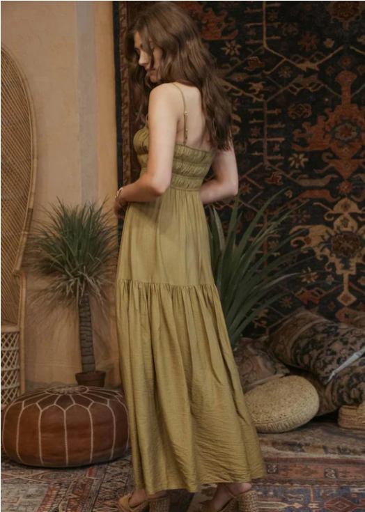 Penelope Front Tie Midi Dress