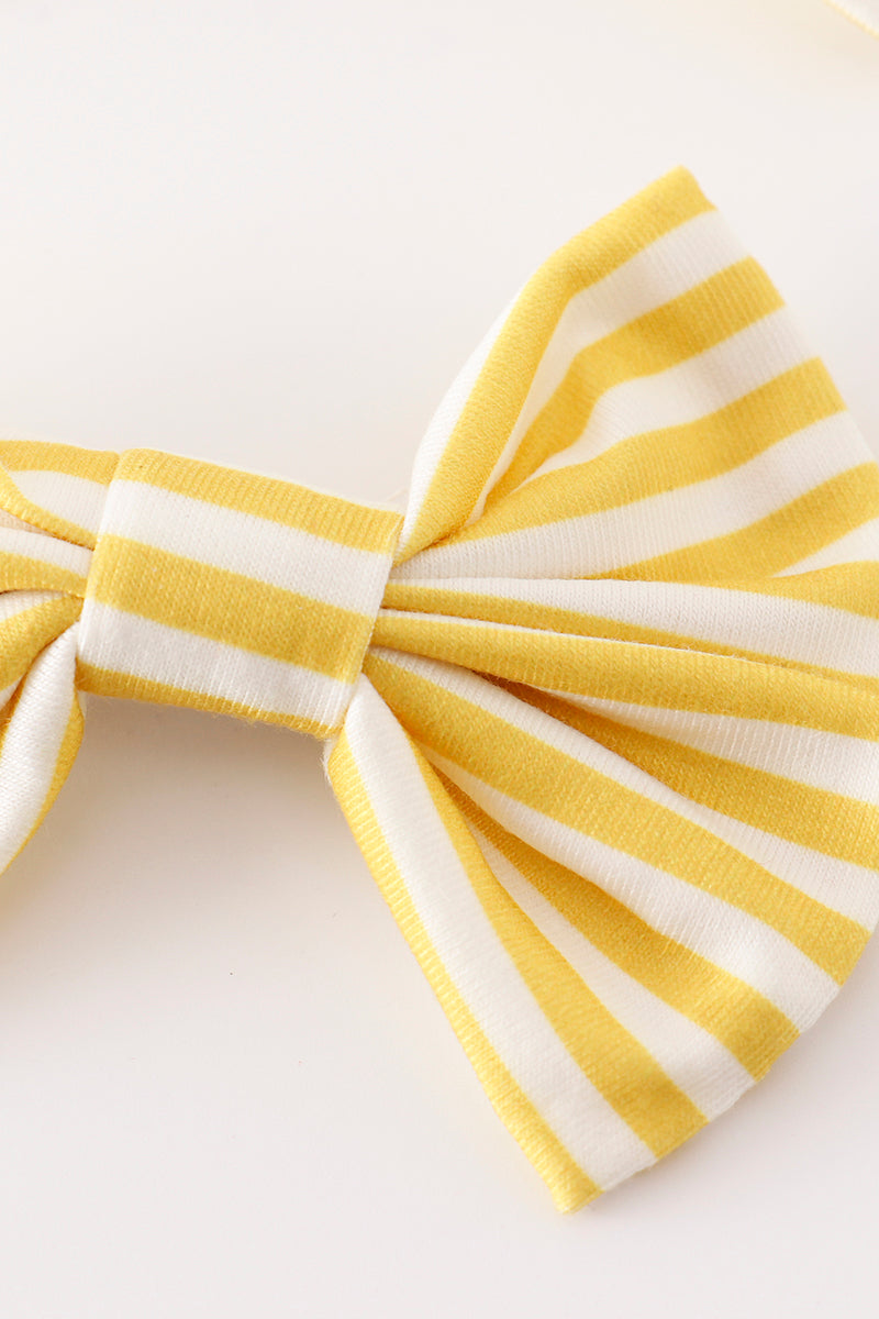 Kids - Gold Piggie Hair Bow