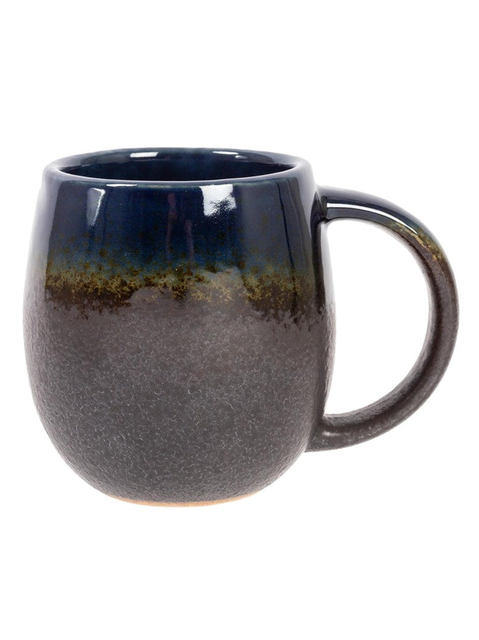 Reactive Glaze Ceramic Mug- Dark Blue