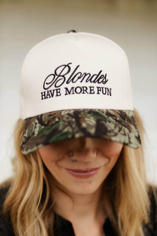 Baseball Cap- Blondes - Camo
