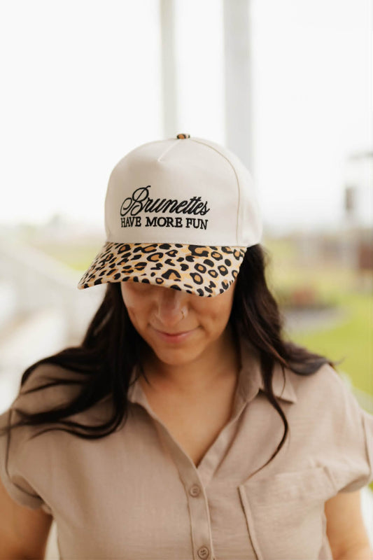 Baseball Cap- Brunettes- Leopard