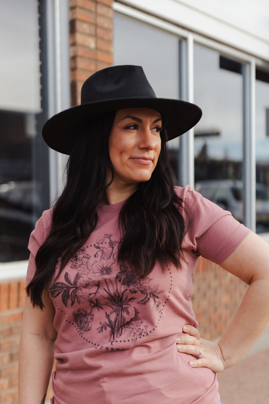 Graphic Tee - Dreamer - Mauve