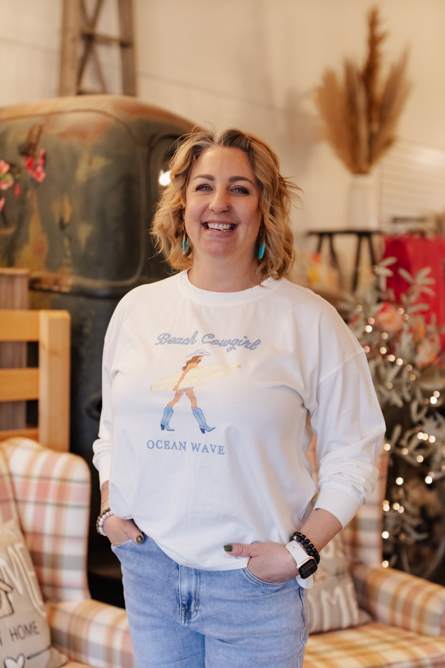 Clara Beach Cowgirl Knit Top