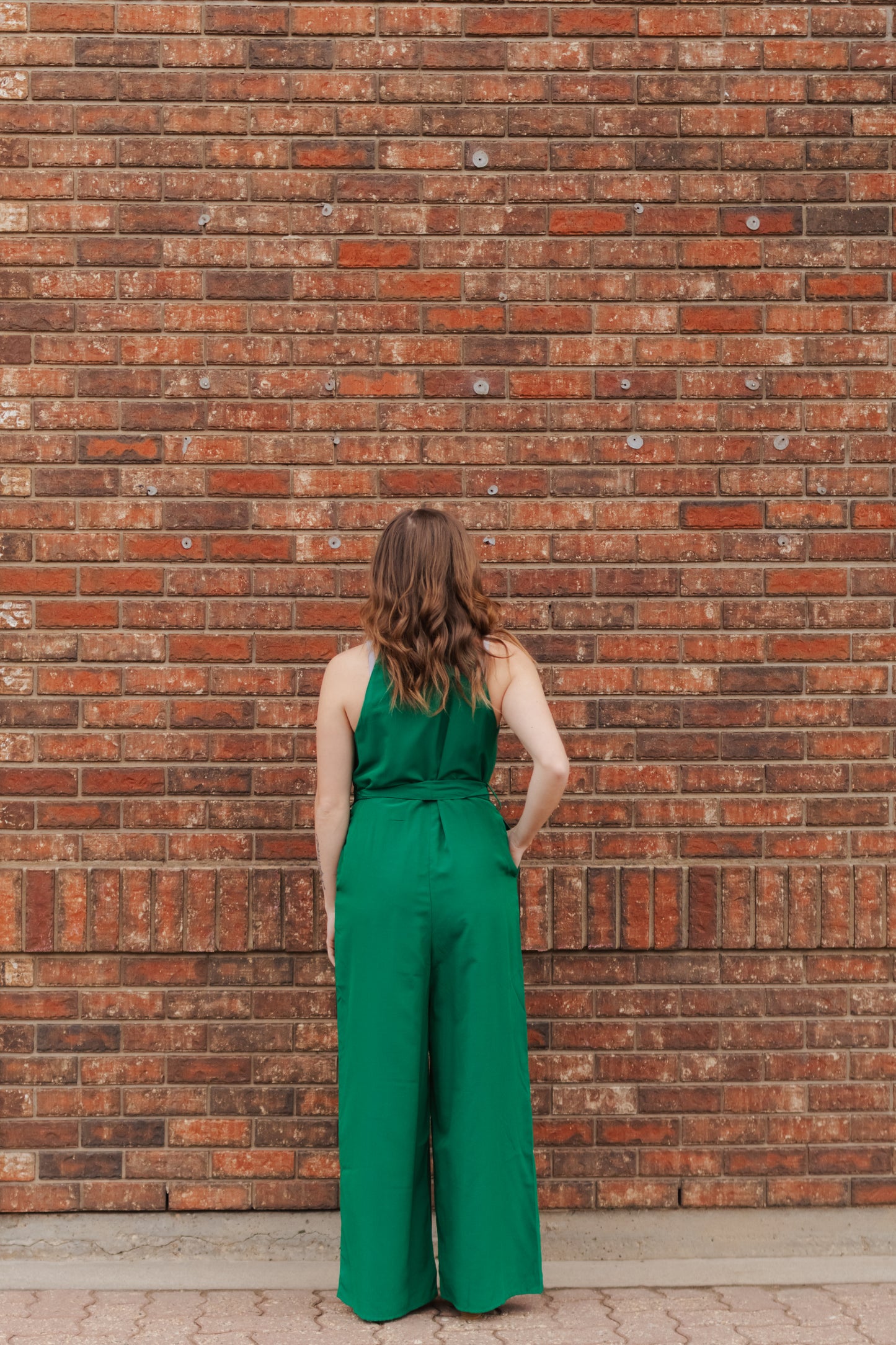 Scarlett Solid Button Down Jumpsuit