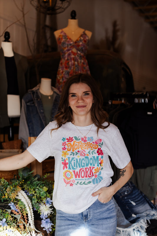 Graphic Tee - Motherhood = Kingdom Work