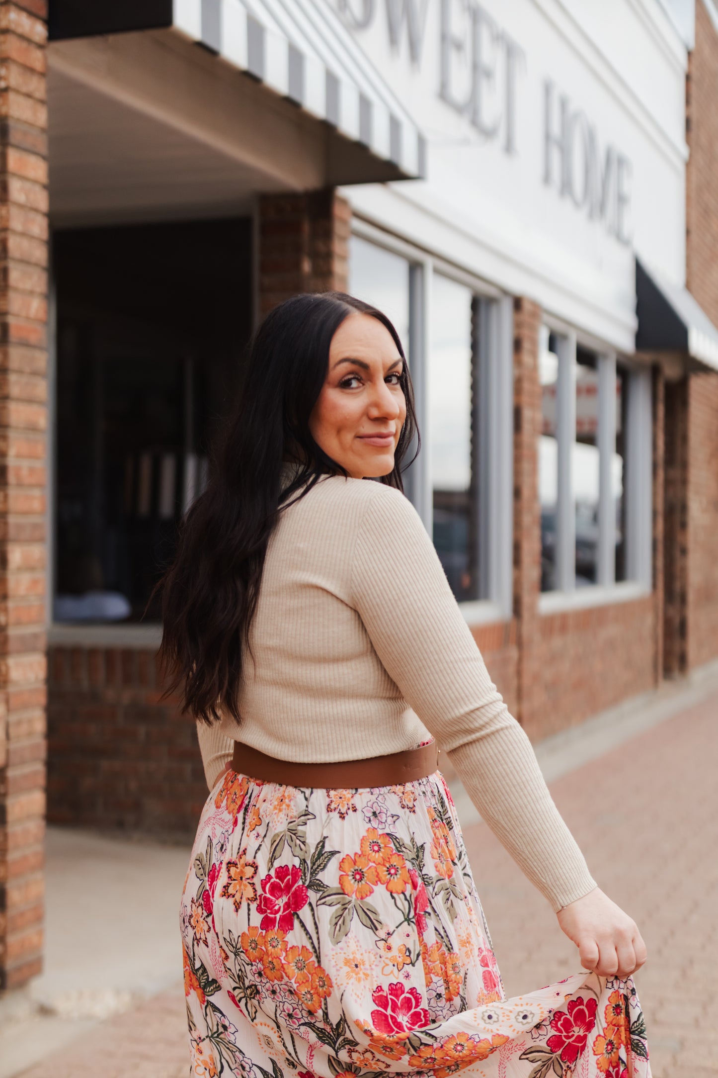 Margot Ribbed Long Sleeve -Oat