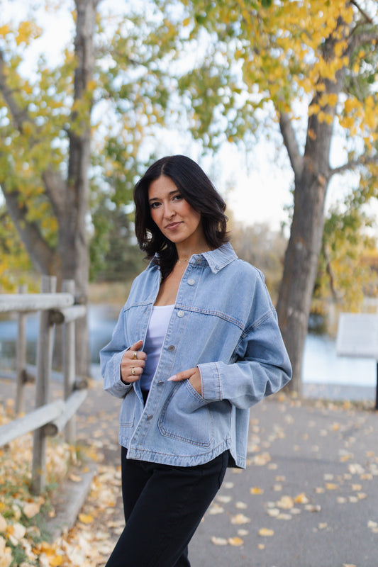 Lewis Patch Pocket Denim Jacket