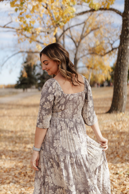 Jane Floral Twist Maxi Dress