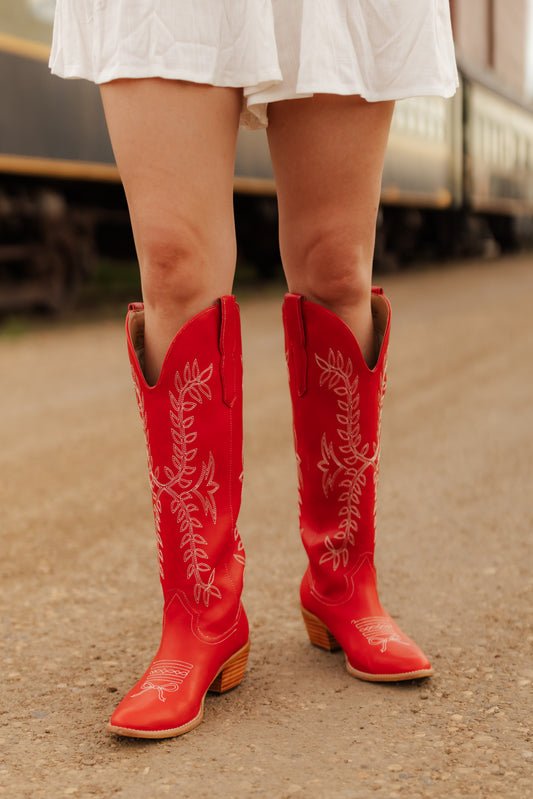 Kyler Western Red Boot