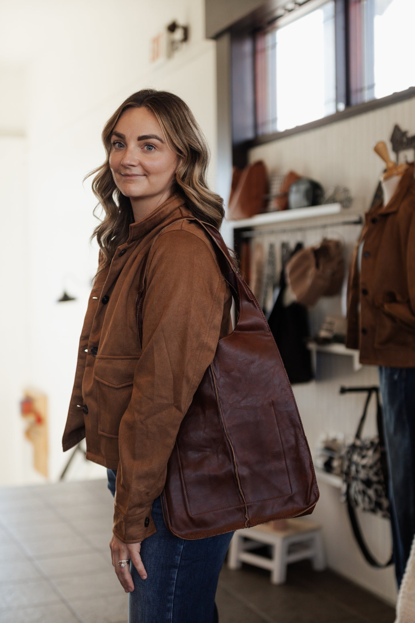 Amelia Tailored Suede Jacket
