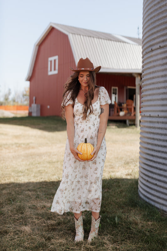 Rebecca Floral Puff Sleeve Dress