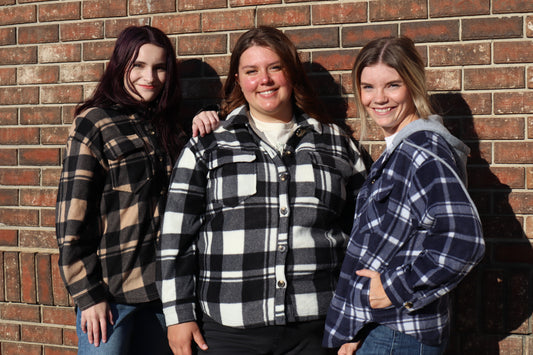 Lana Checkered Print Shacket