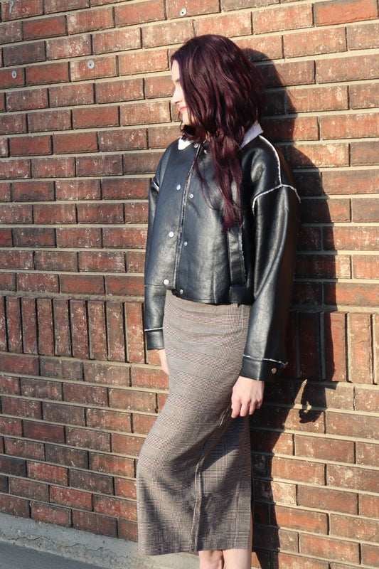 Ava Waist Belt Column Skirt