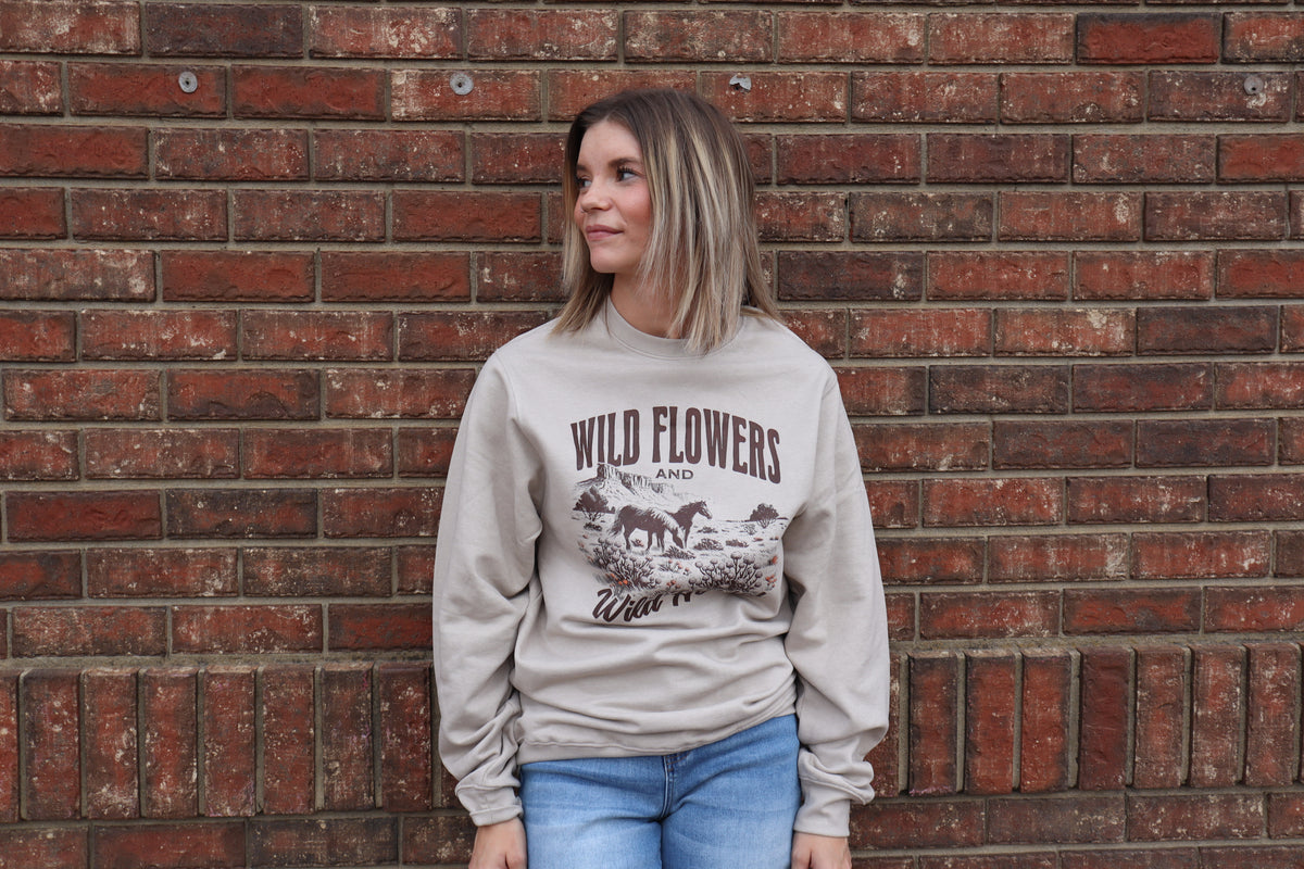 Wild Flowers & Wild Horses Vintage