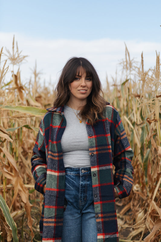 Glenda Plaid Shacket