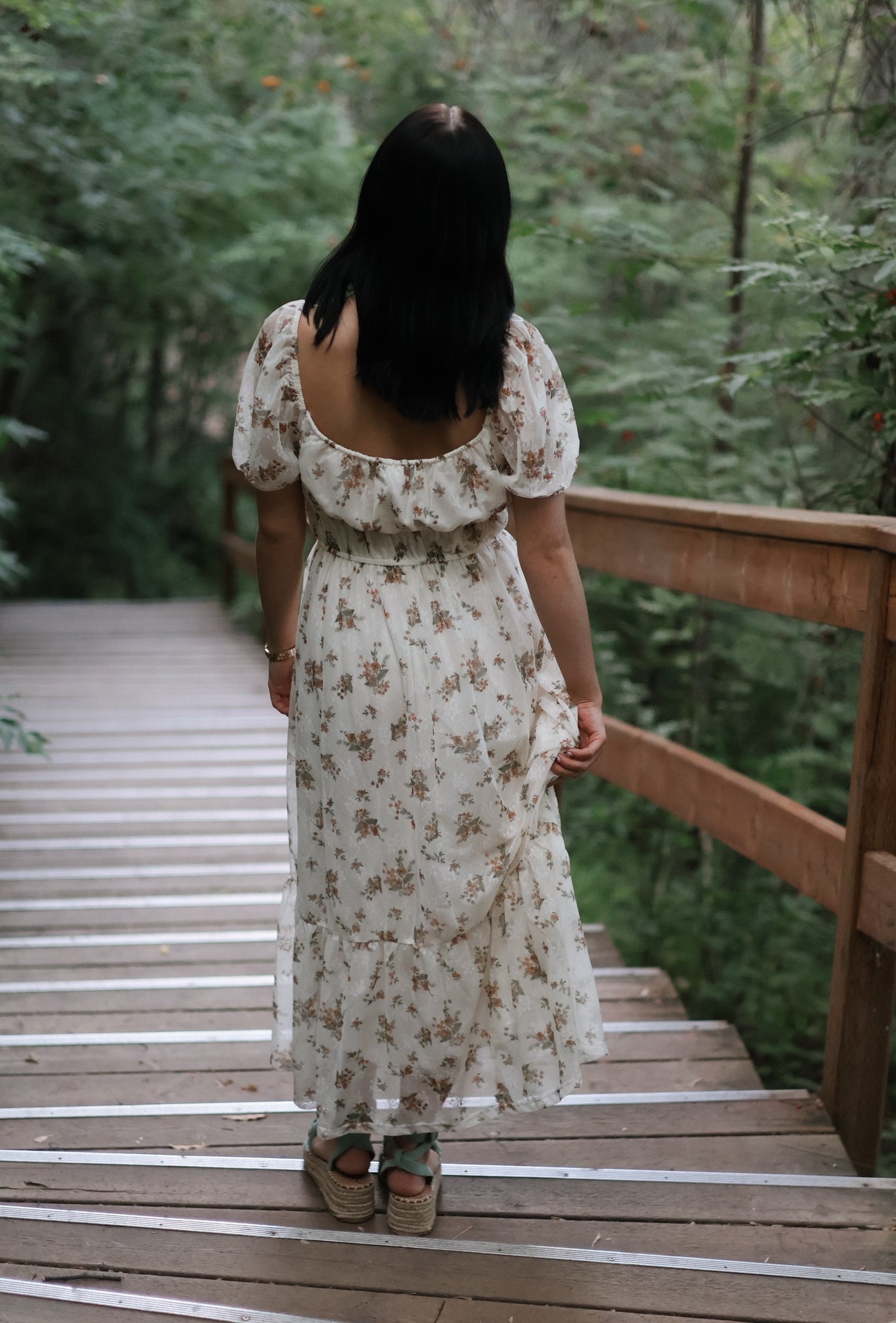 Rebecca Floral Puff Sleeve Dress