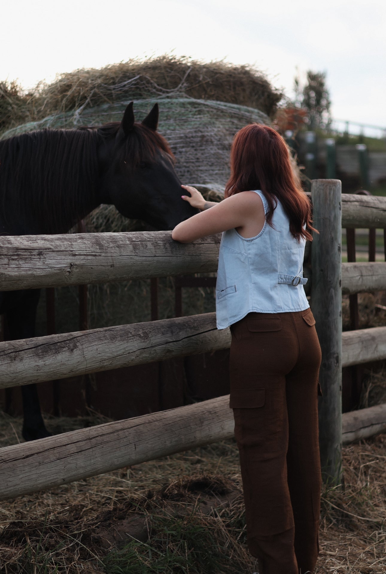 Marley Wide Leg Cargo Pants- Brown
