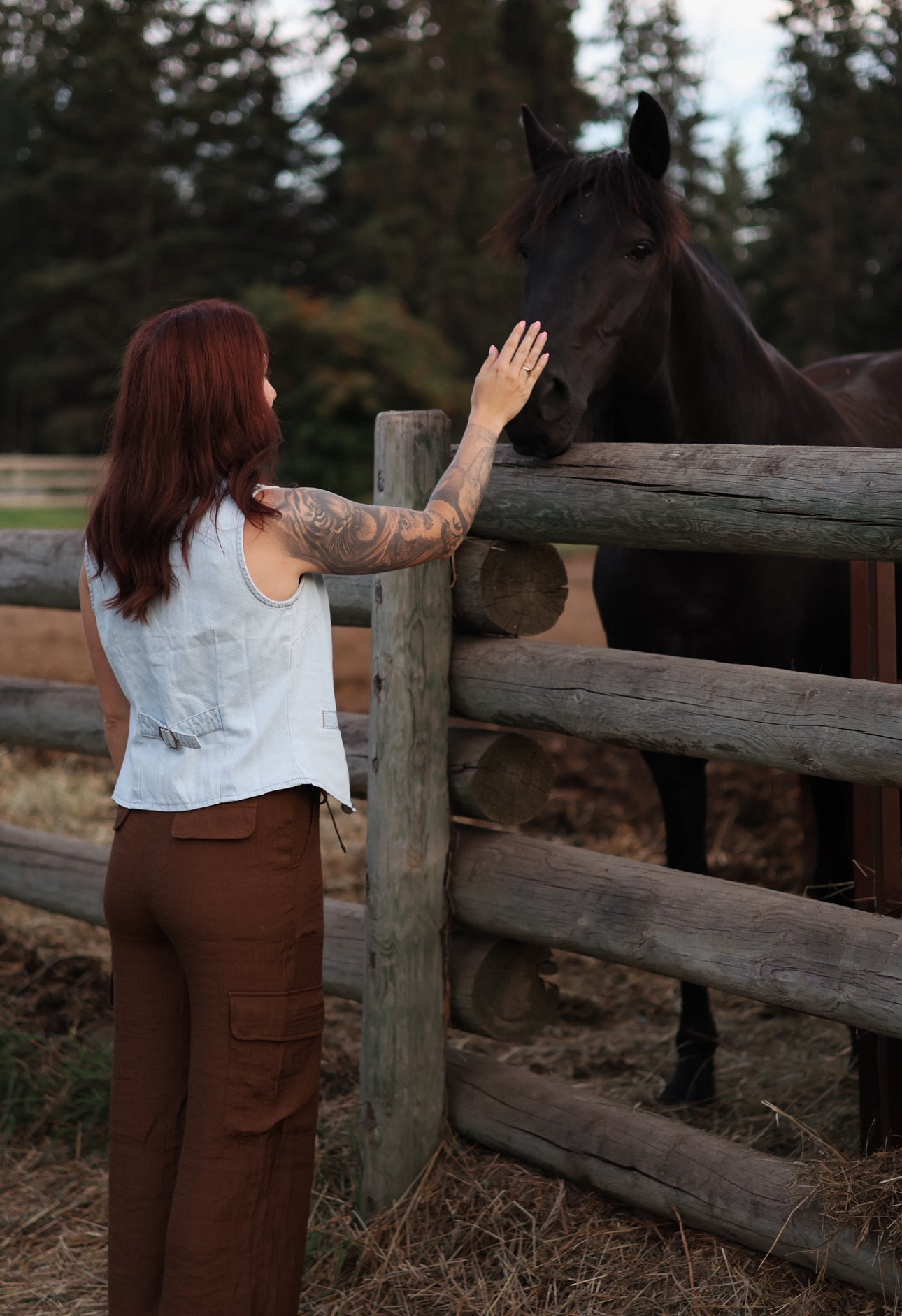 Marley Wide Leg Cargo Pants- Brown
