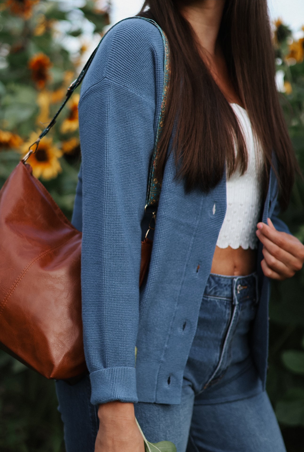 Danielle Cardigan- Dusty Blue