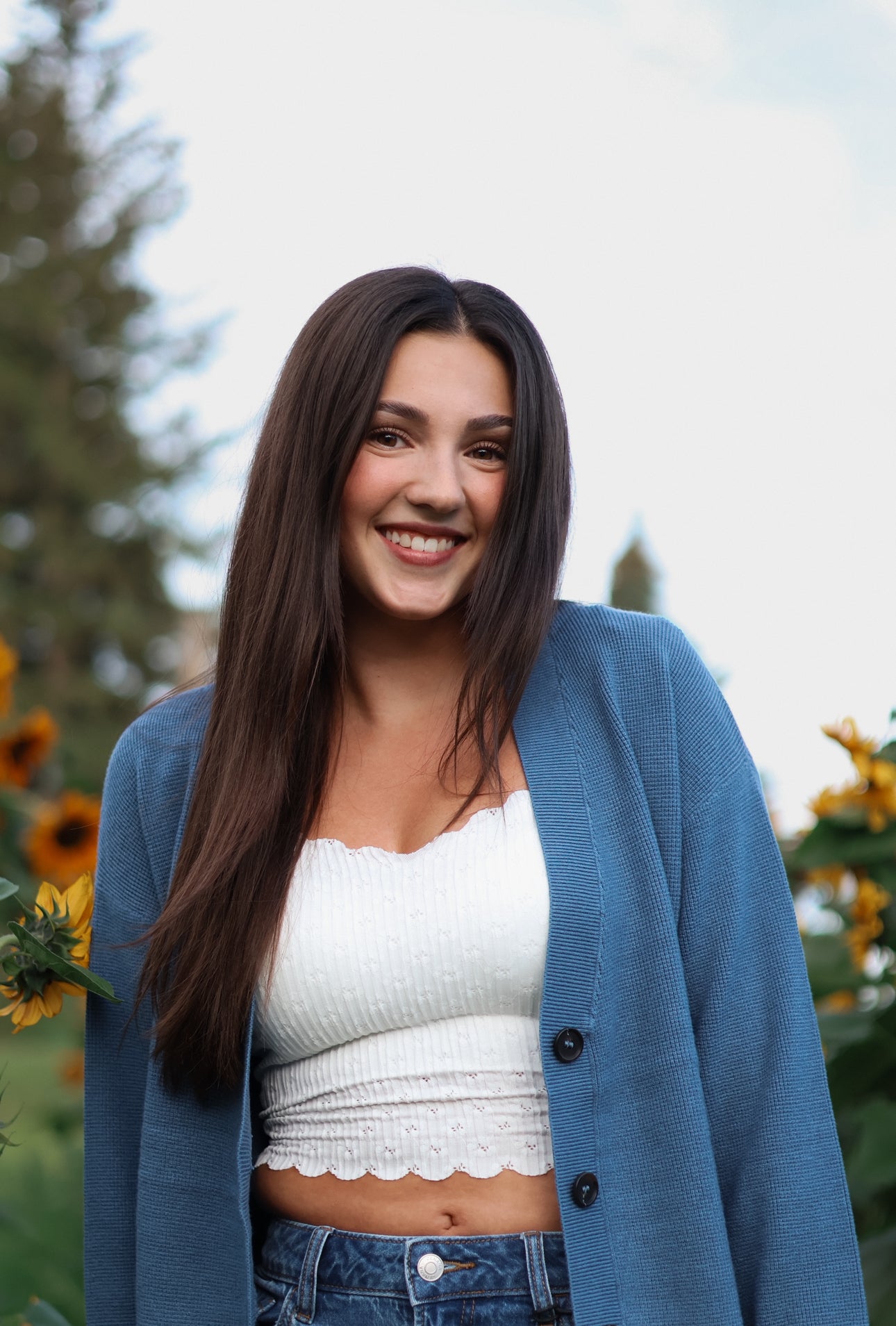 Danielle Cardigan- Dusty Blue