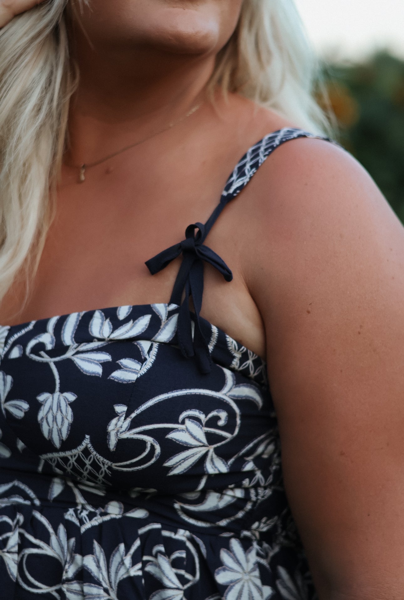 Charlotte Damask Midi Dress