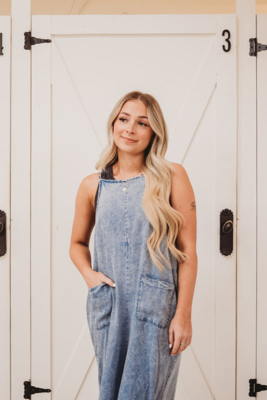Rayna Lyocell Acid Washed Jumper