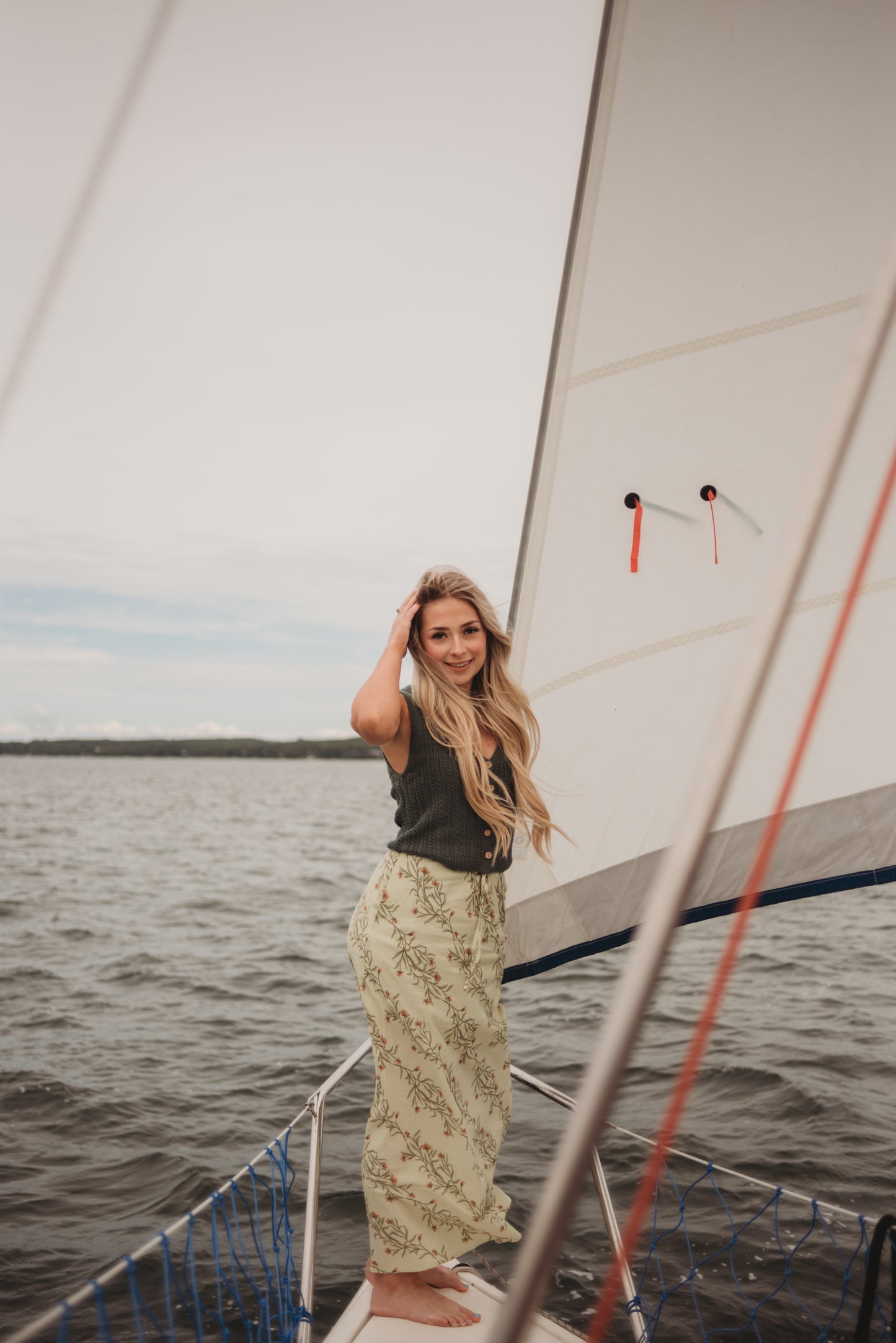 Molly Floral Linen Skirt