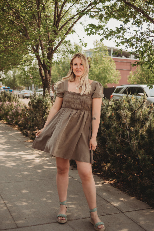 Tamsen Washed Short Sleeve Mini Dress