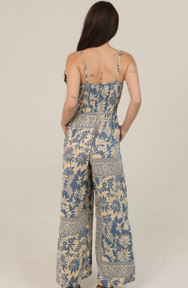 Susannah V Neck Twist Front Cut Out Jumpsuit