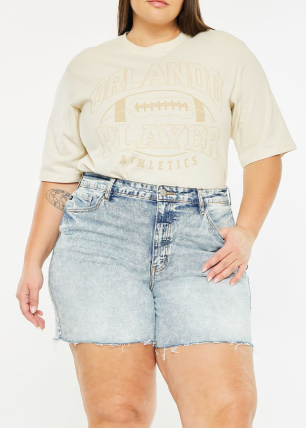 +Lizzy 90's High Rise Frayed Hem
