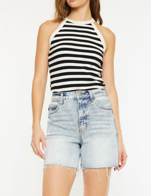 Lizzy 90's High Rise Frayed Hem