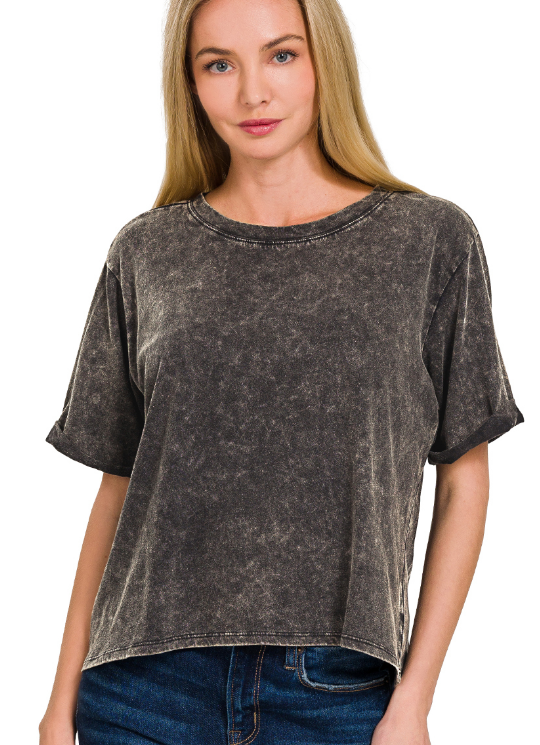Anita Acid Wash Cuff Sleeve