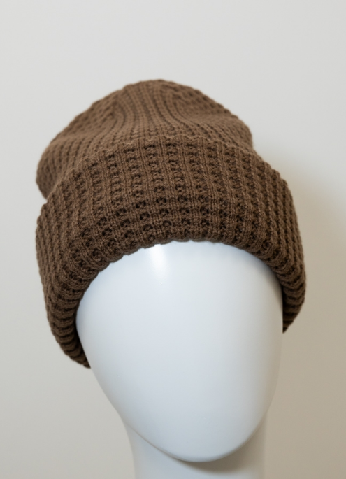 Warm Waffle Knit Beanie- Mocha